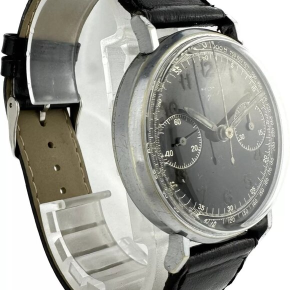 Vintage Rona Sport Military WW2 Men's Chronograph Wristwatch Angelus 215 Runs - Picture 4 of 7